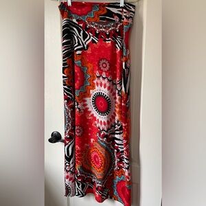 EUC long polyester skirt